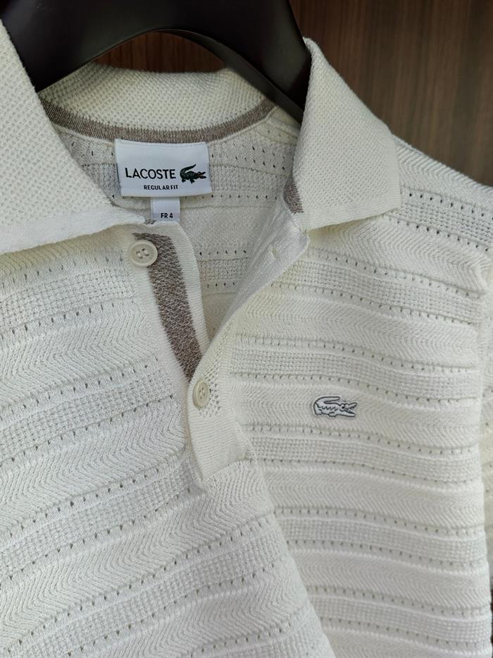 Tonaton Nakış Logolu Yatay Çizgili Yakalı Triko T-Shirt