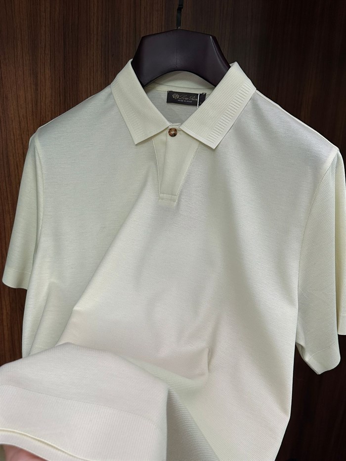 Yaka Detaylı Triko T-Shirt