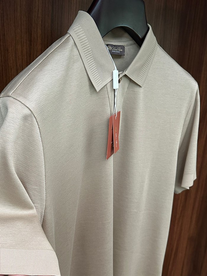 Yaka Detaylı Triko T-Shirt