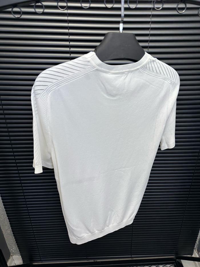 Fitilli Basic Triko T-Shirt - Beyaz