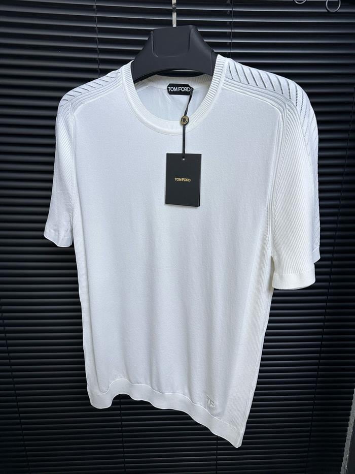 Fitilli Basic Triko T-Shirt - Beyaz