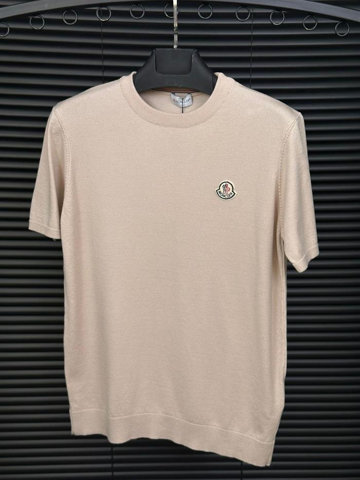 Kabartma Havlu Kumaş Logolu Triko T-Shirt