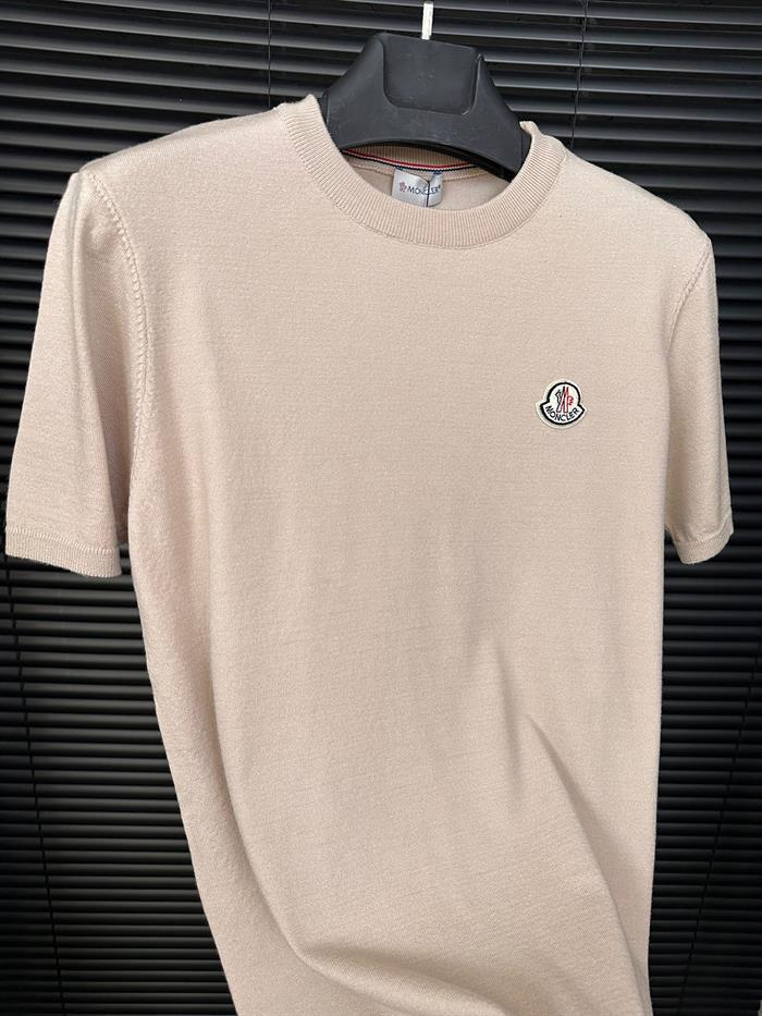 Kabartma Havlu Kumaş Logolu Triko T-Shirt