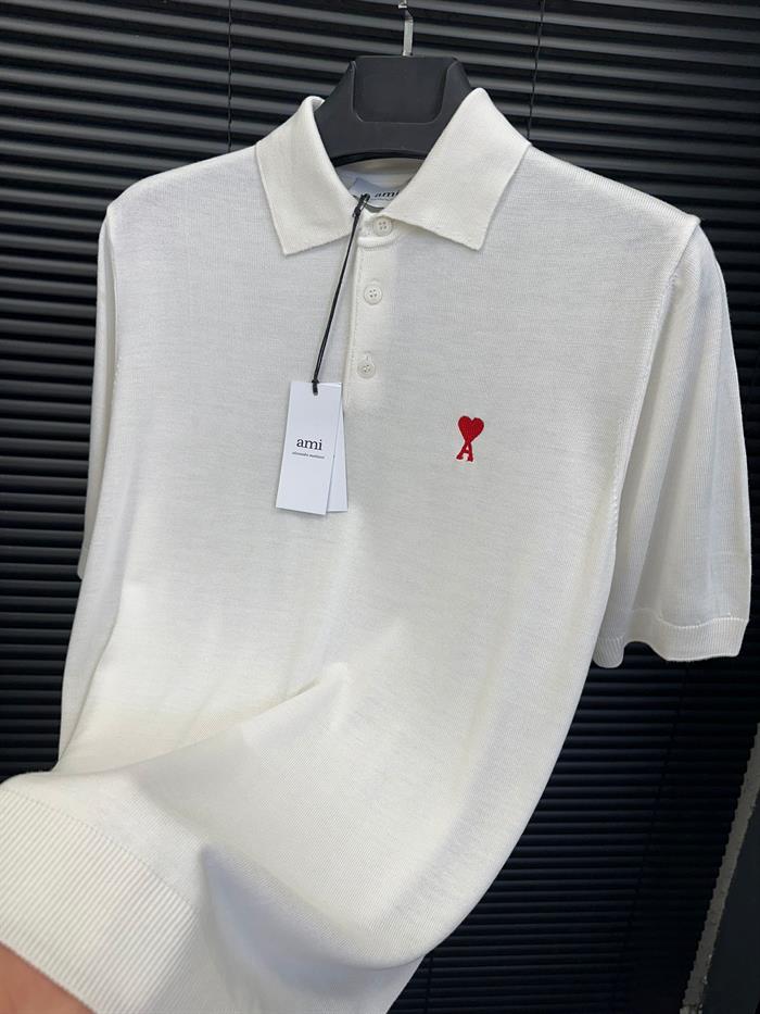 Nakış Logo Detaylı Triko Yakalı T-Shirt