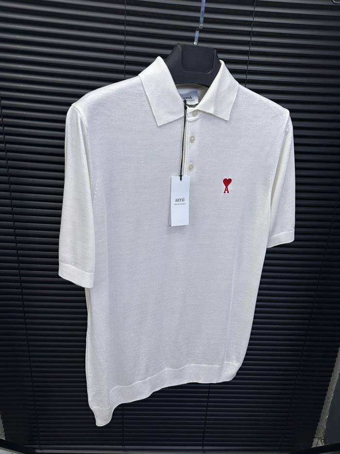 Nakış Logo Detaylı Triko Yakalı T-Shirt