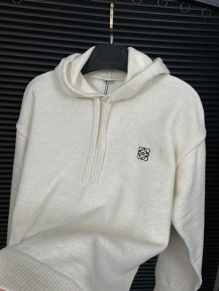 Nakış Logolu Triko Hoodie