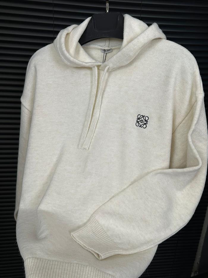 Nakış Logolu Triko Hoodie