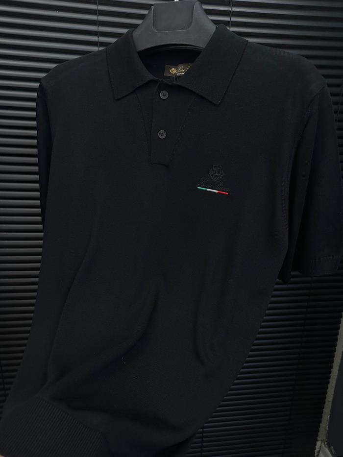 Nakış Logolu Triko Yakalı T-Shirt