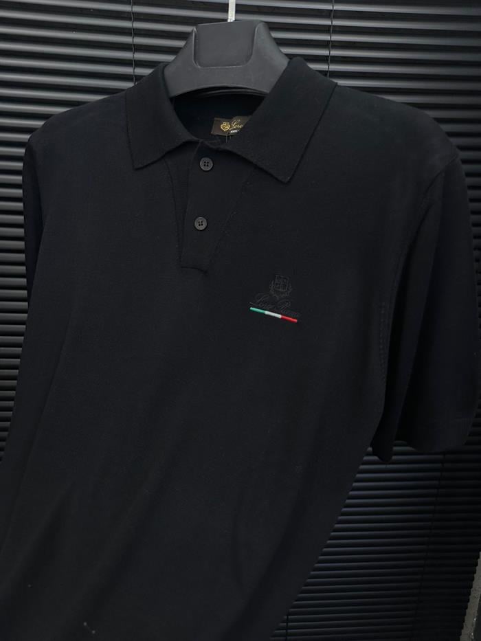 Nakış Logolu Triko Yakalı T-Shirt