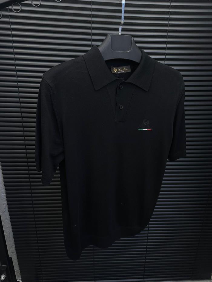 Nakış Logolu Triko Yakalı T-Shirt