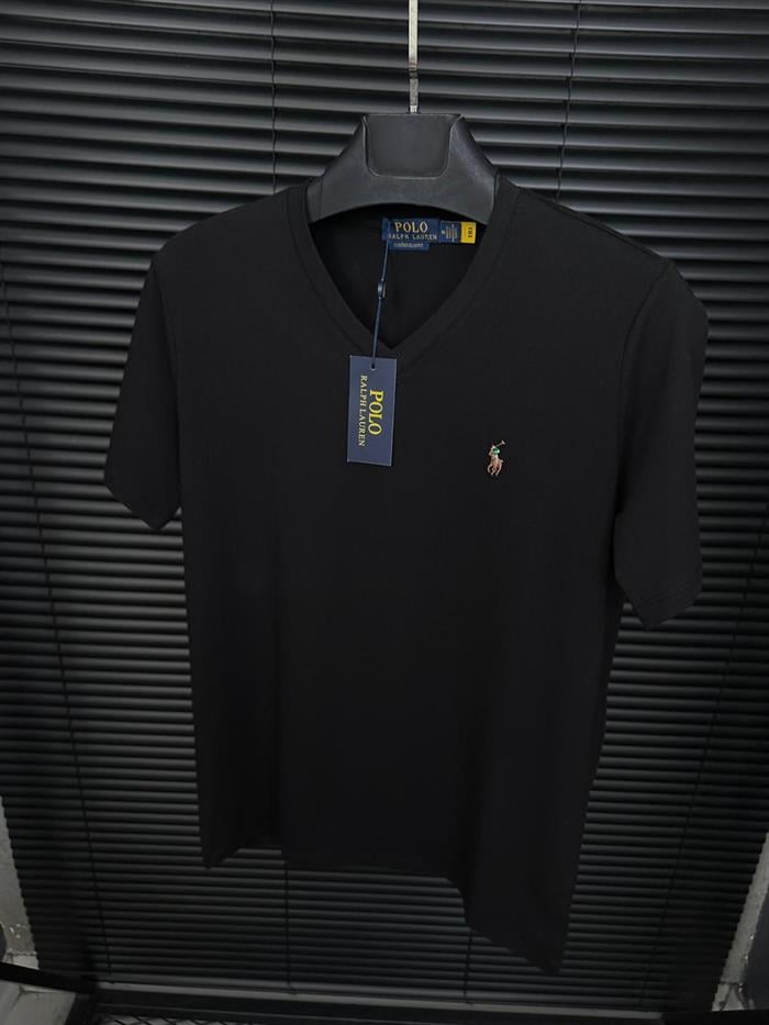 Nakış Logolu V Yaka Basic T-Shirt