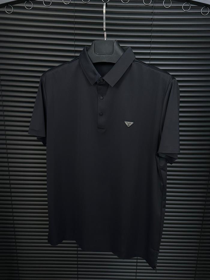 Polyamid Kumaş Kabartma Logolu Yakalı T-Shirt