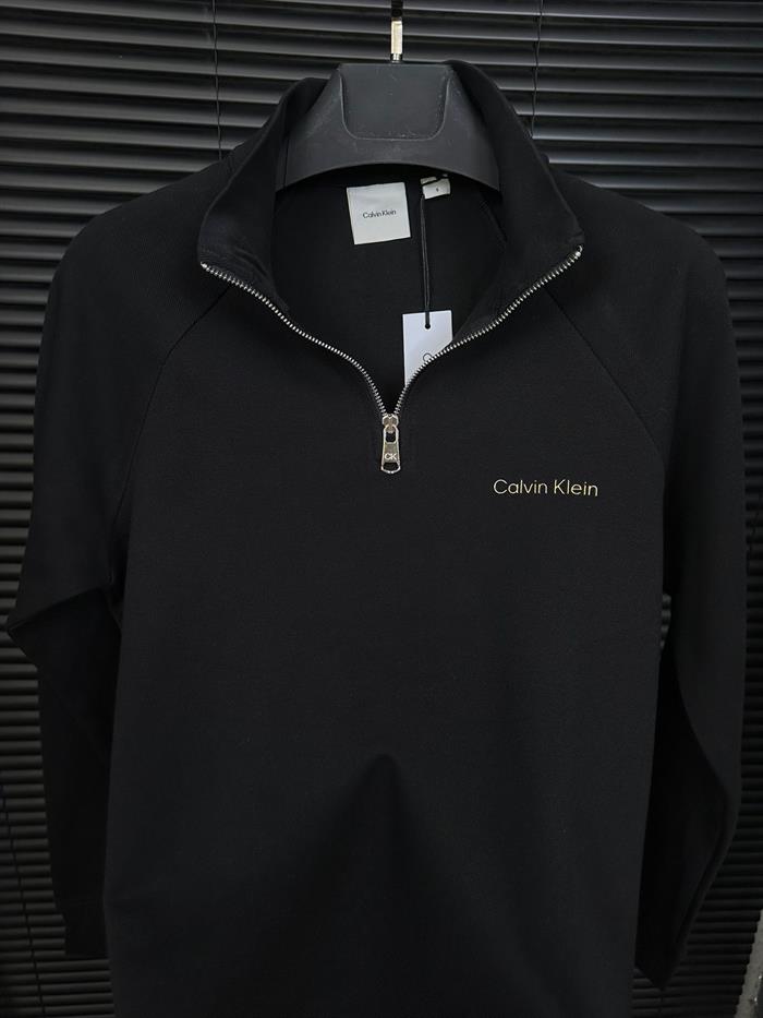 Kabartma Logolu Yarım Fermuar Sweatshirt