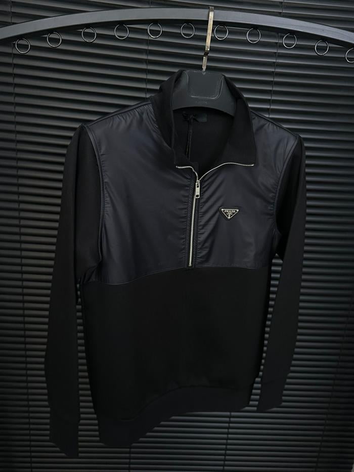 Metal Logolu Yarım Fermuar Sweatshirt