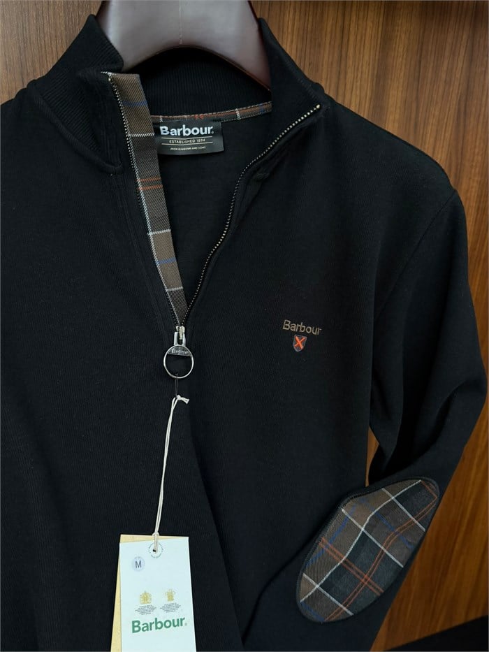 Nakış Logolu Yama Detaylı Yarım Fermuarlı Selanik Sweatshirt