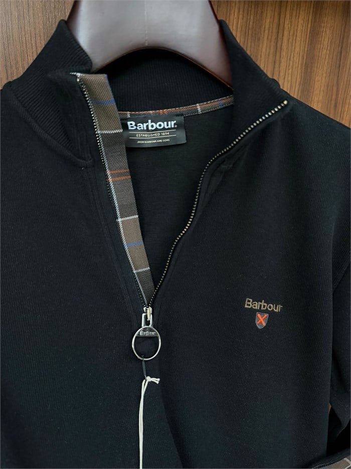 Nakış Logolu Yama Detaylı Yarım Fermuarlı Selanik Sweatshirt