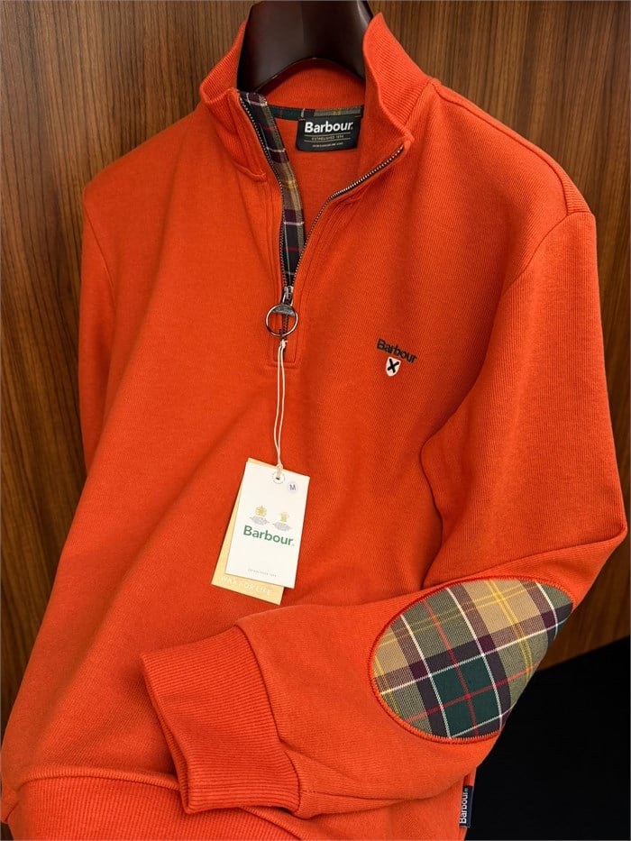 Nakış Logolu Yama Detaylı Yarım Fermuarlı Selanik Sweatshirt