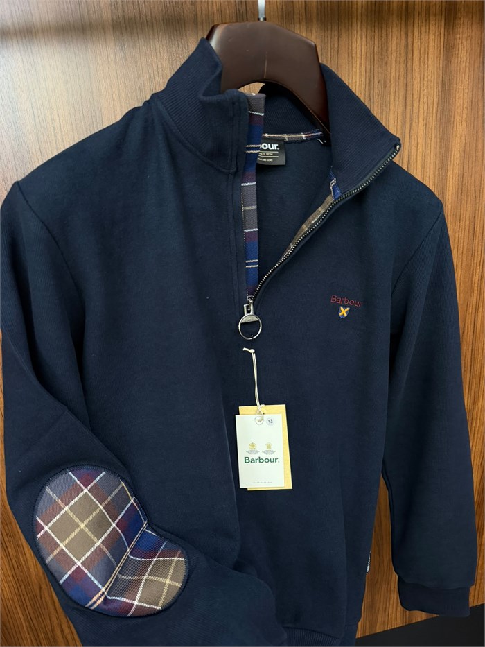 Nakış Logolu Yama Detaylı Yarım Fermuarlı Selanik Sweatshirt