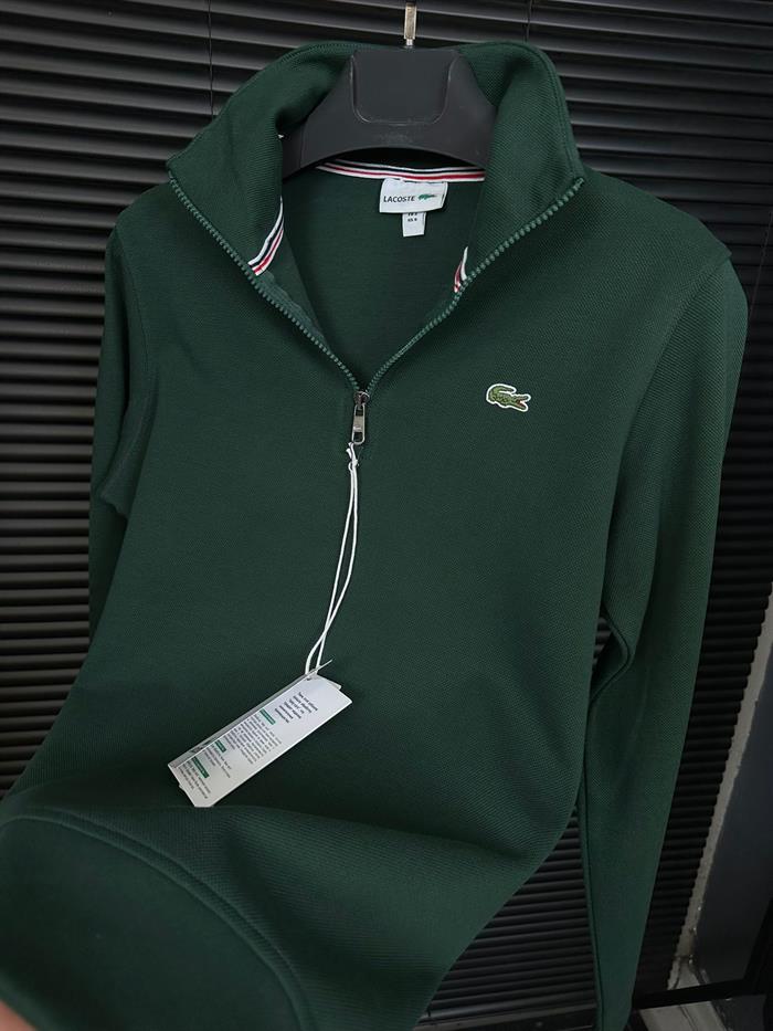 Nakış Logolu Yarım Fermuarlı Sweatshirt