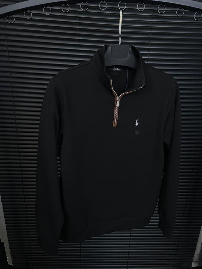 Nakış Logolu Yarım Fermuarlı Sweatshirt