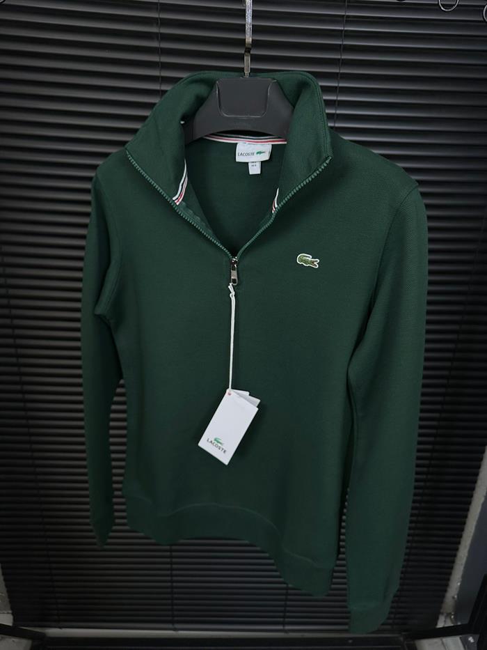 Nakış Logolu Yarım Fermuarlı Sweatshirt