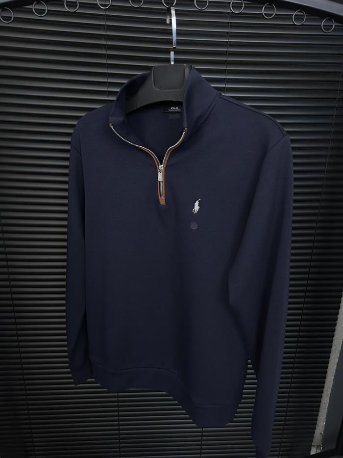 Nakış Logolu Yarım Fermuarlı Sweatshirt