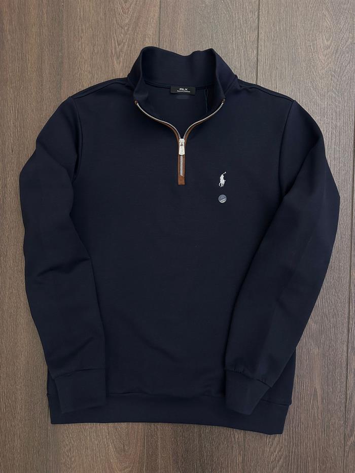 Nakış Logolu Yarım Fermuarlı Sweatshirt