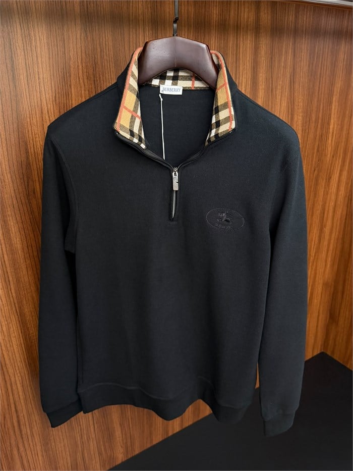 Yaka Detaylı Yarım Fermuarlı Selanik Sweatshirt