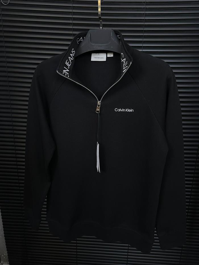 Yaka Yazılı Yarım Fermuarlı Sweatshirt