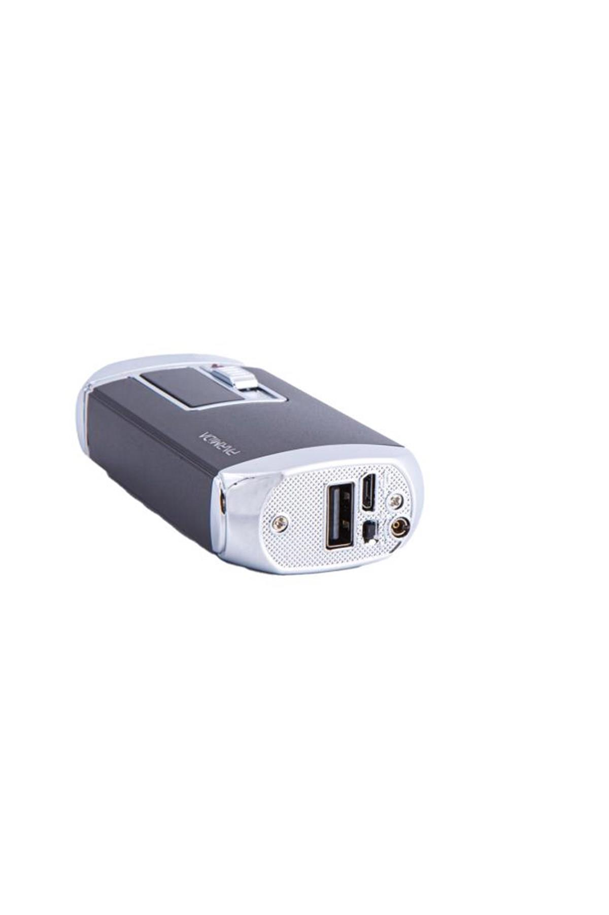 Parmida Siyah-Gümüş Multifonksiyonel Çakmak PCM0406