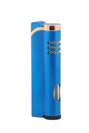 Parmida Tek Torch Pürmüz Mavi Metal Puro Çakmağı PCM0691