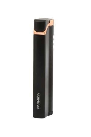 Parmida Tek Torch Pürmüz Siyah Metal Puro Çakmağı PCM0691