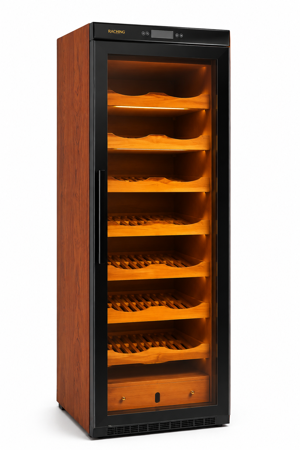 Raching Ahşap Elektronik Puro Dolabı – Profesyonel Humidor C380AC380ARaching