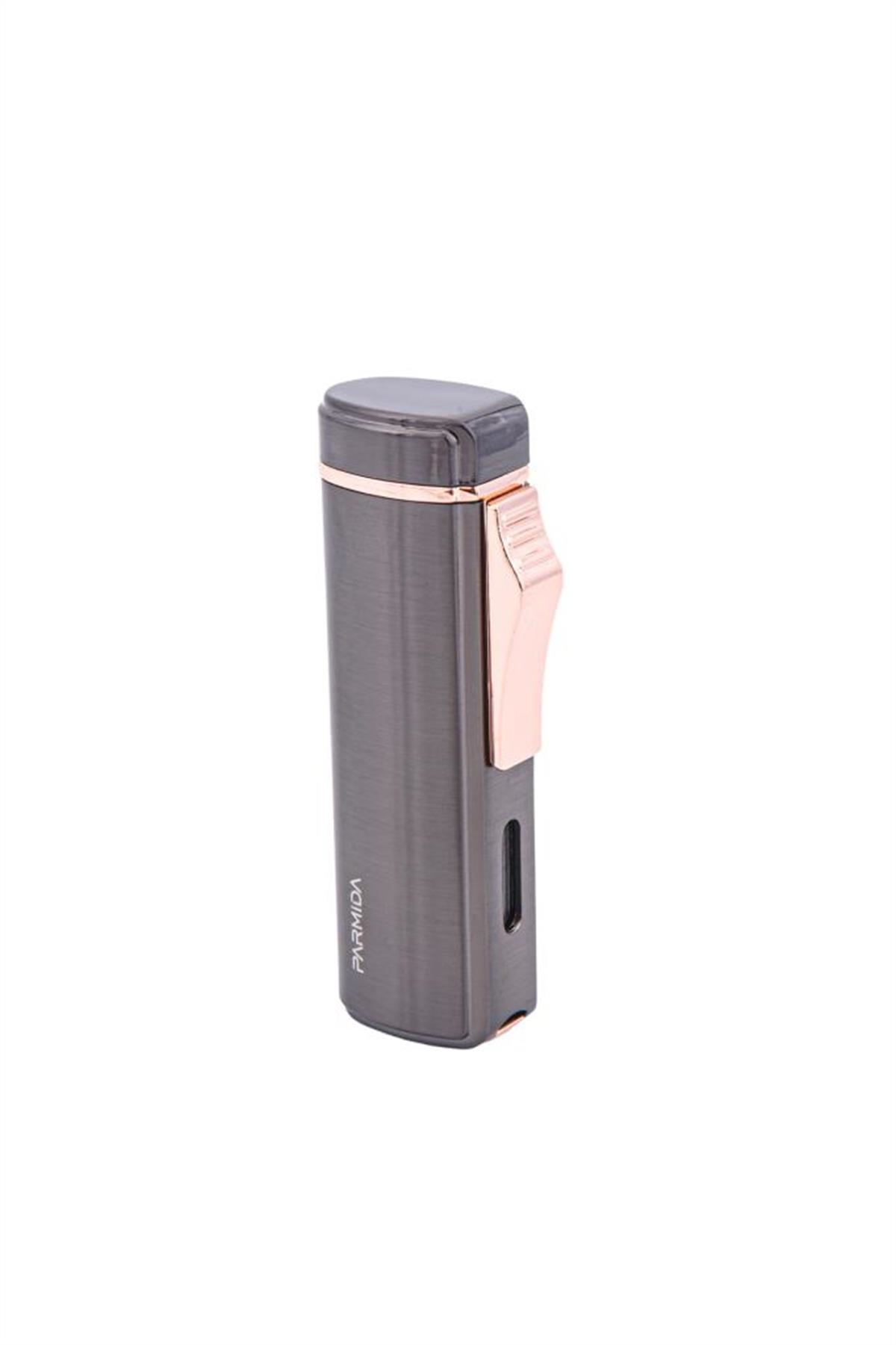 Parmida 3 Torch Pürmüz Gunmetal Puro Çakmağı Gri PCM0567