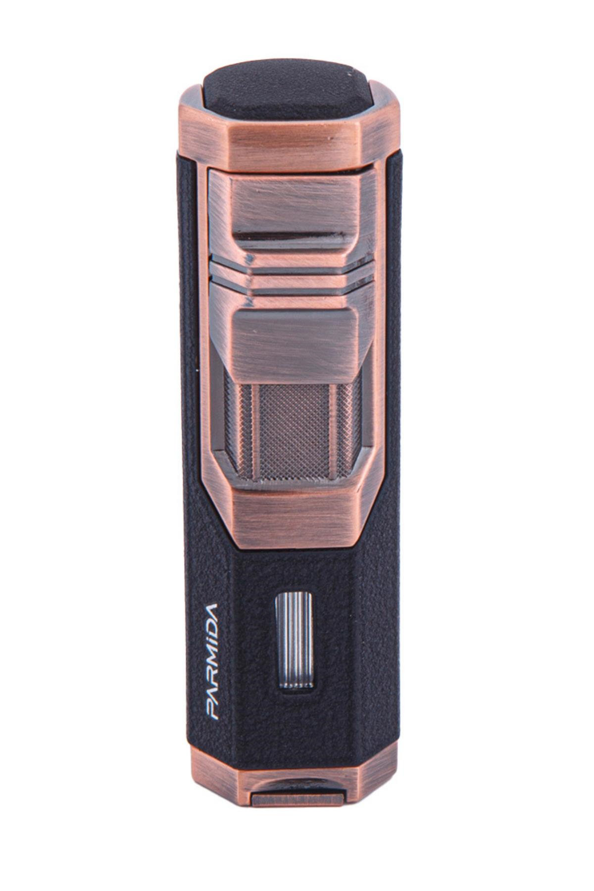 Parmida 3 Torch Pürmüz Siyah-Bronz Puro Çakmağı PCM0490