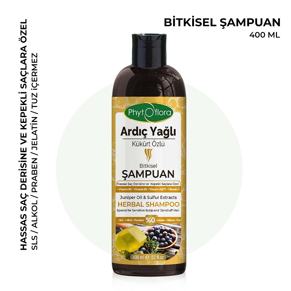 Ardıç Yağlı Kükürt Özlü Bitkisel Şampuan 400 Ml