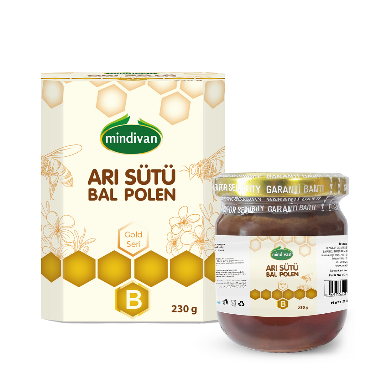 Arı Sütü Bal Polen (Bebe) 230 G