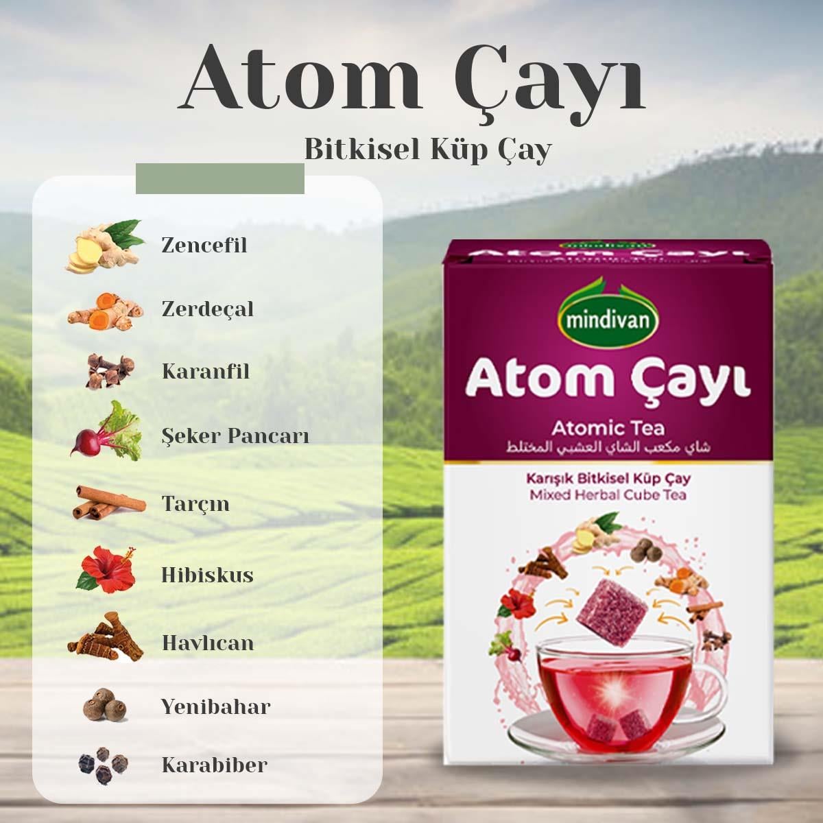 Atom Küp Şeklinde Kış Çayı 30Lu