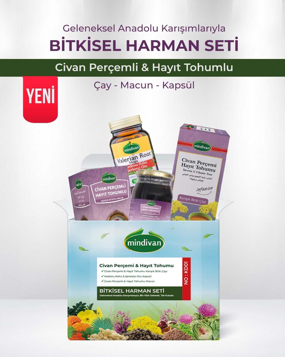 Civan Perçemi & Hayıt Tohumu Bitkisel Harman Seti No: Kd01