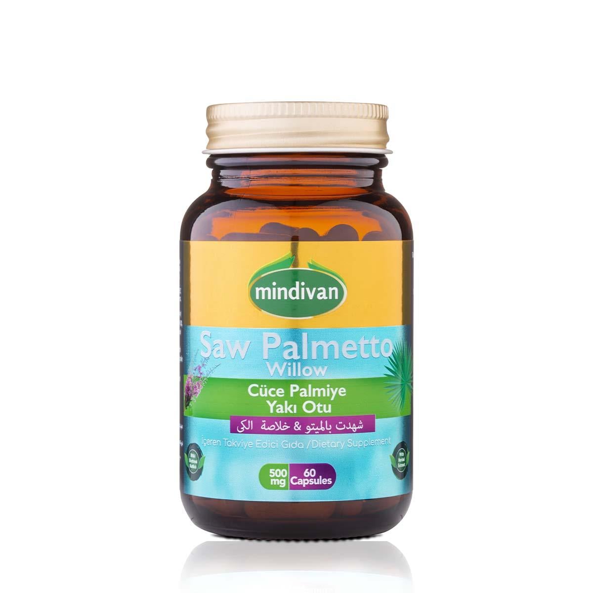 Cüce Palmiye & Yakı Otu Ekstresi 500 Mg 60 Kapsül
