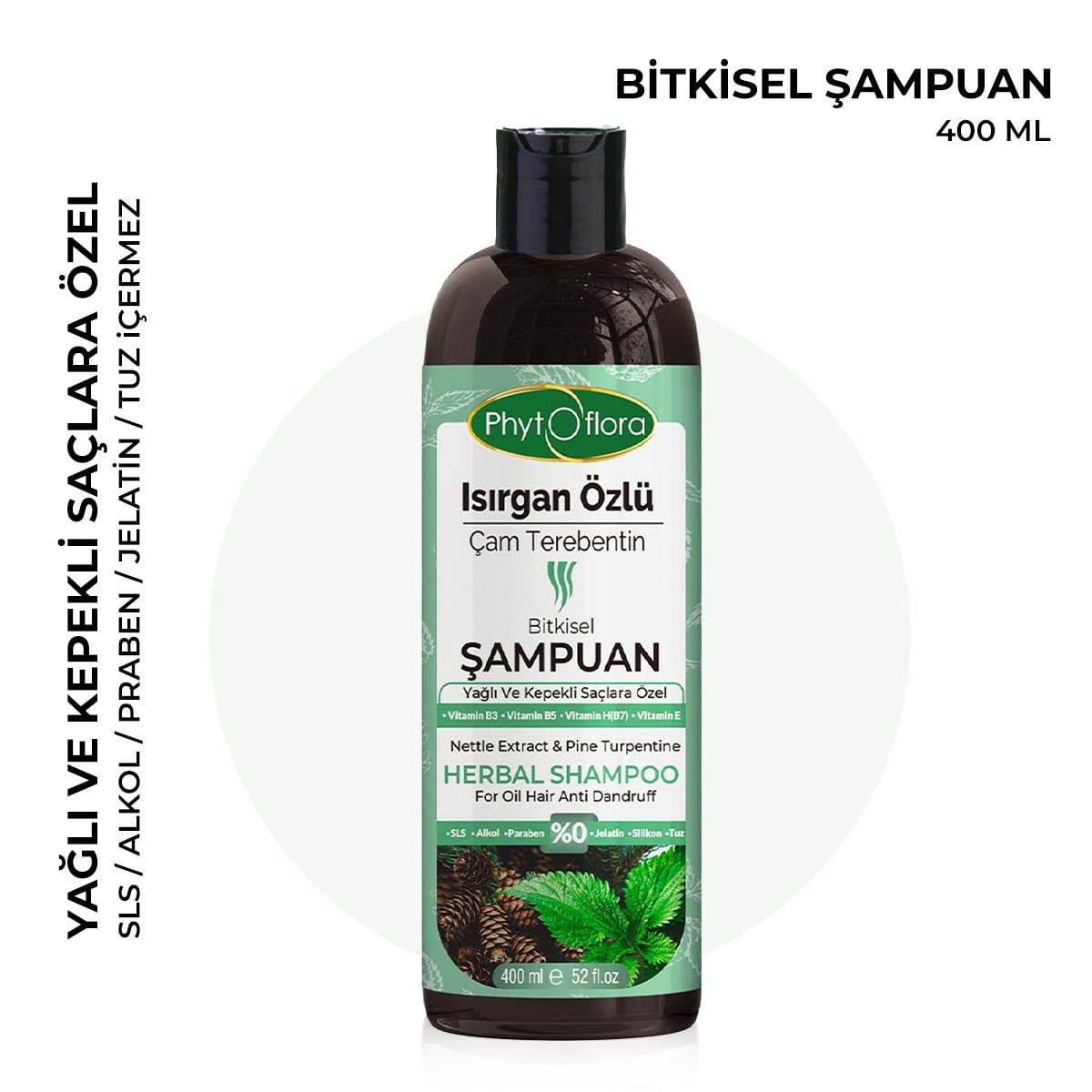 Isırgan Özlü Çam Terebentin Özlü Bitkisel Şampuan 400 Ml