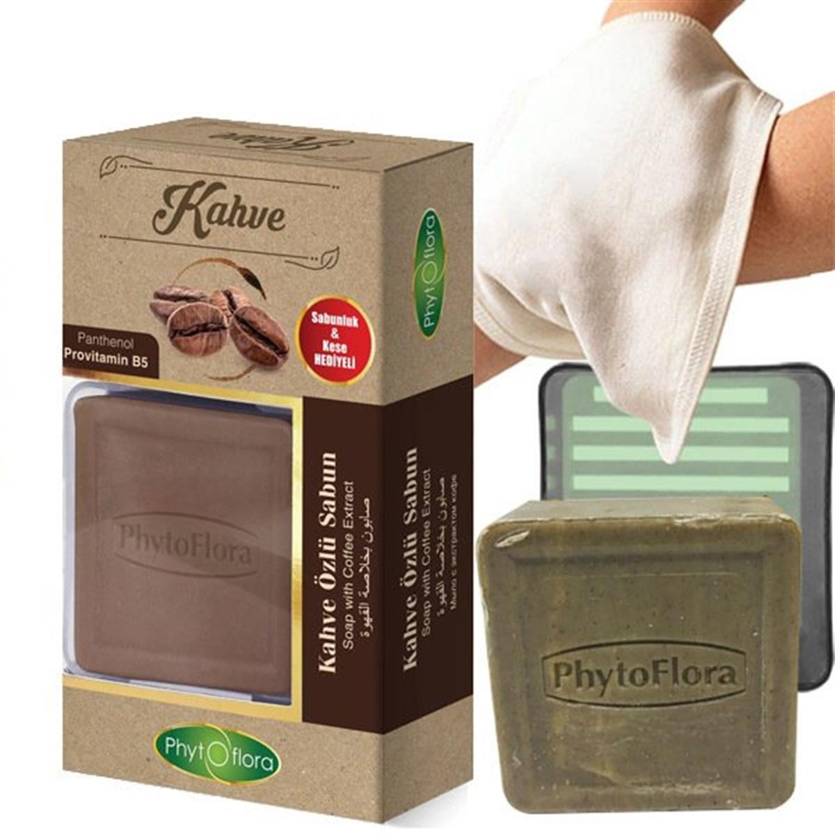 Kahve Özlü Sabun Kese Ve Sabunluk Hediyeli 125 G