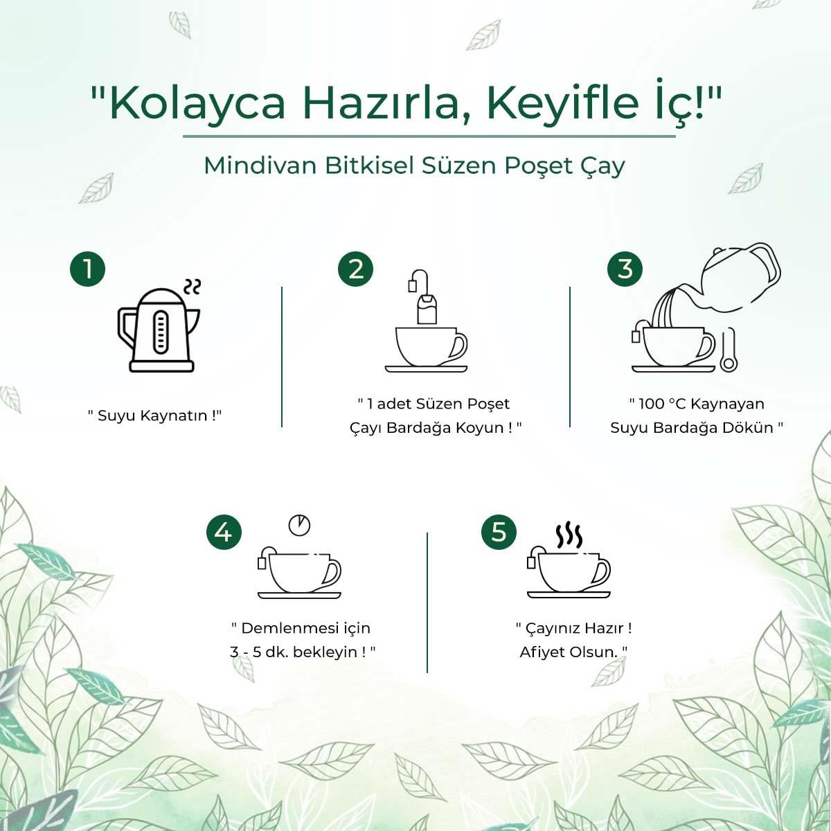 Karahindiba Karışık Bitki Çayı 20 Süzen Poşet Çay