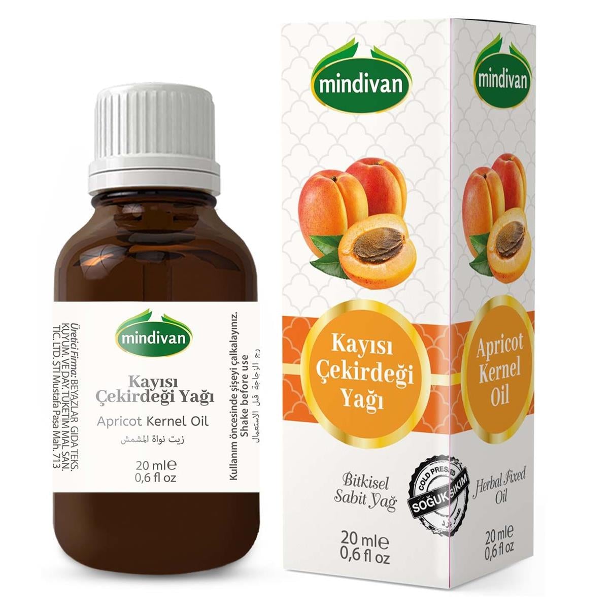 Saf Kayısı Çekirdeği Yağı 20 Ml