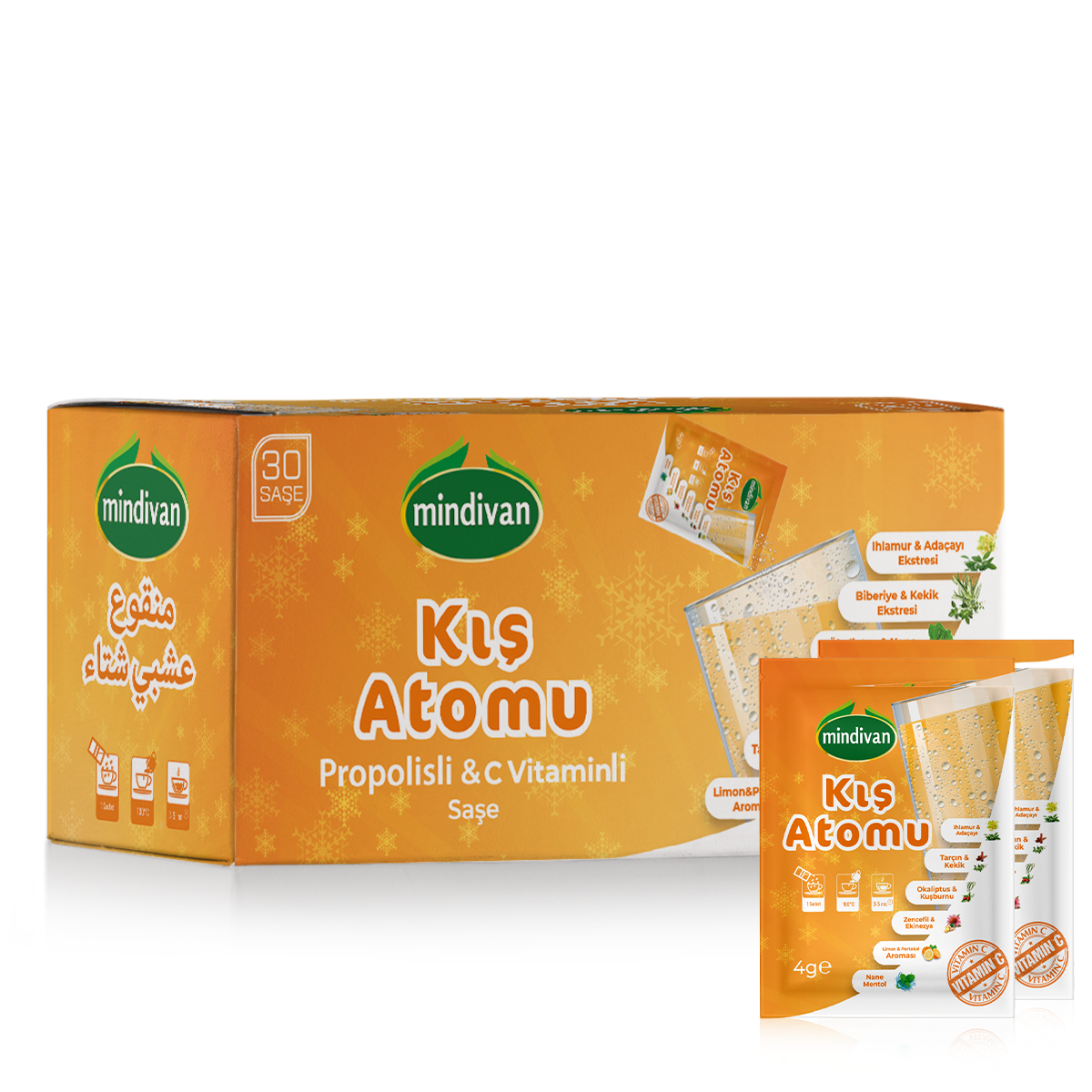 Kış Atomu Propolis Ve C Vitaminli Saşe 30Lu