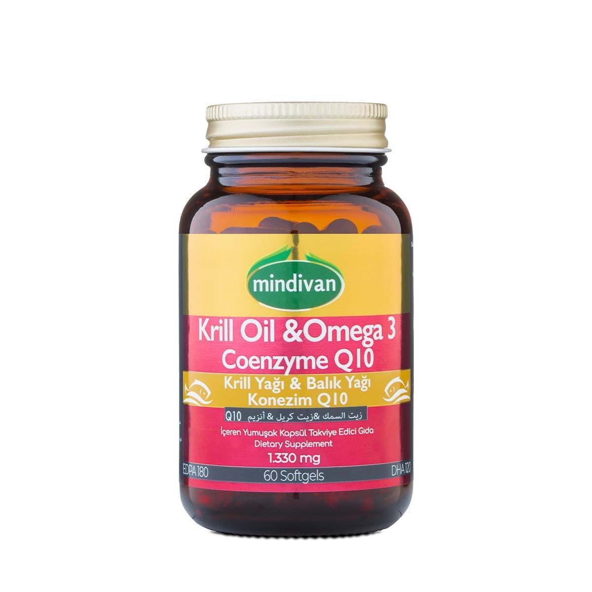 Krill Oil & Omega 3 & Coenzyme Q10 500 Mg 60 Kapsül