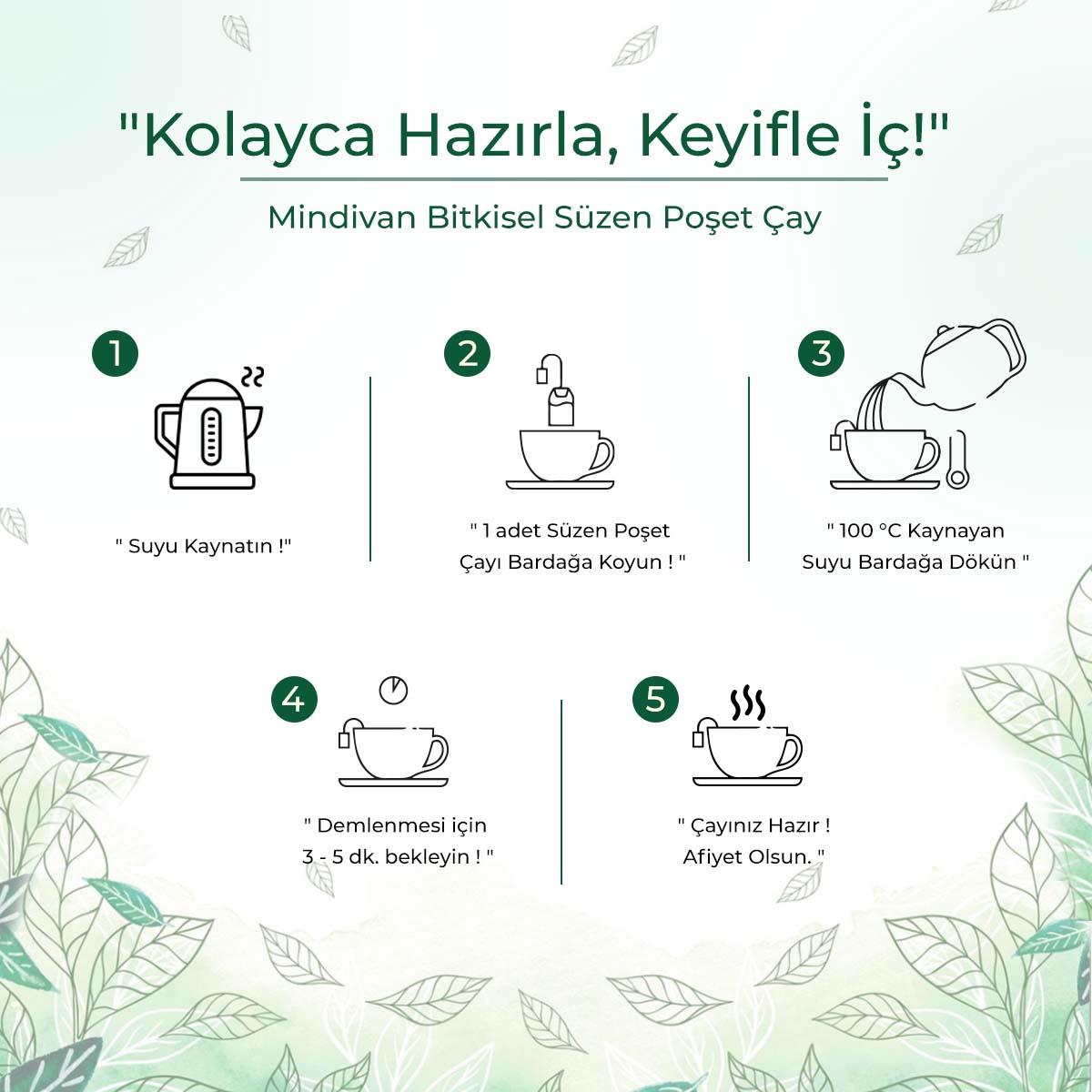 Rezene Kişniş Anason Çayı 20Li Bitki Çayı