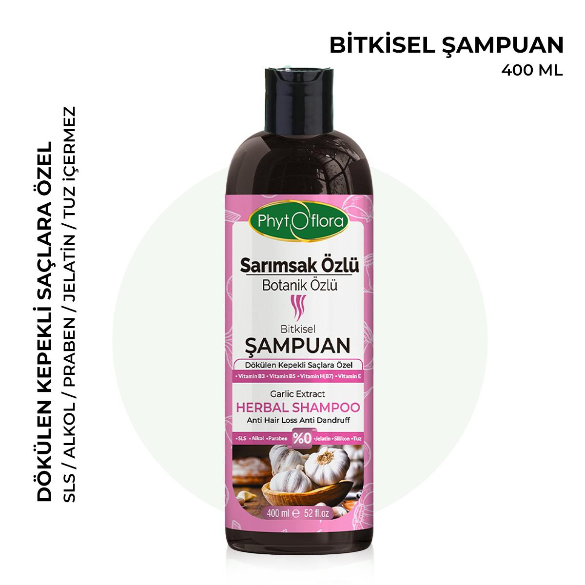 Sarımsak Özlü Botanik Özlü Bitkisel Şampuan 400 Ml