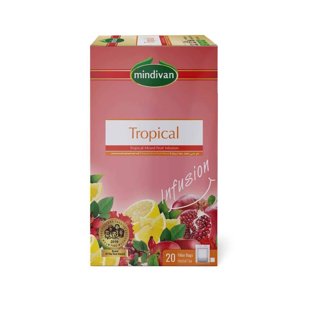 Tropik Aromalı Karışık Meyve Çayı 20Li Bitki Çayı