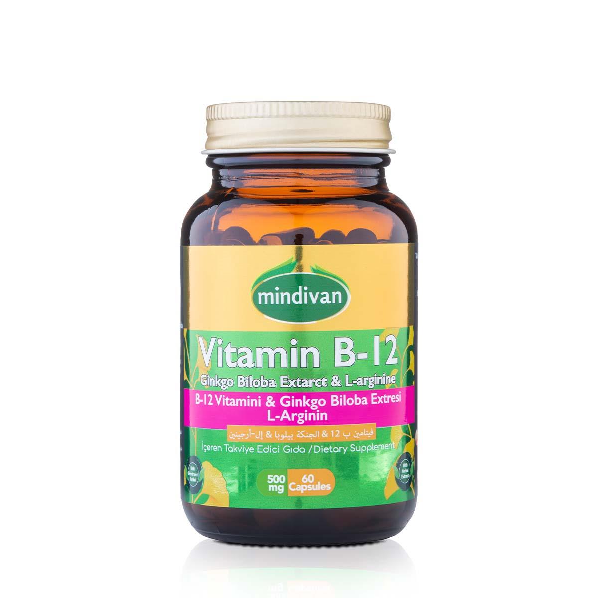 Vitamin B12 & Ginkgo Bloba Ekstresi & L Arginin 500 Mg 60 Kapsül